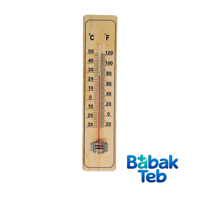 دماسنج محیطی چوبی - نمای جلو - طراحی و جزئیات کلیدی